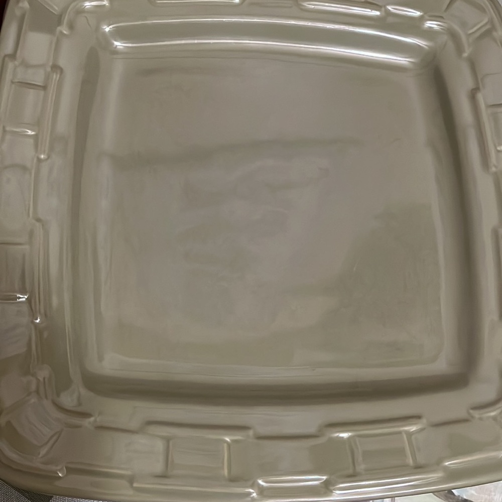 4 square plates - large Longaberger GUC